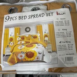 9PCS BED SPREAD SET